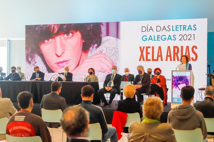 Sesión plenaria extraordinaria da Real Academia Galega polo Día dás Letras Galegas 2021, dedicado a Xela Arias. MARTA VÁZQUEZ / Europa Press
