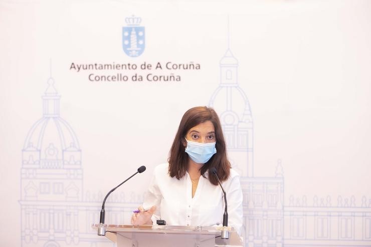 A alcaldesa da Coruña, Inés Rey 