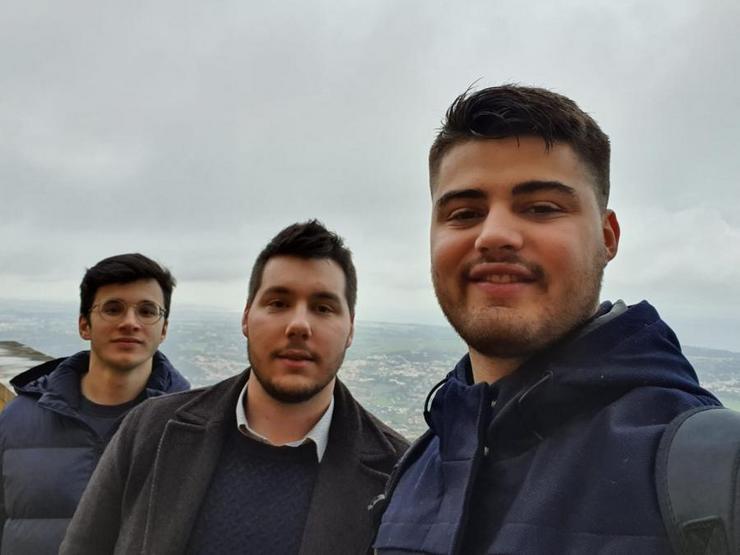 De esquerda a dereita, Antón Polo, Brais Pérez e Roberto López. Imaxe de arquivo - USC