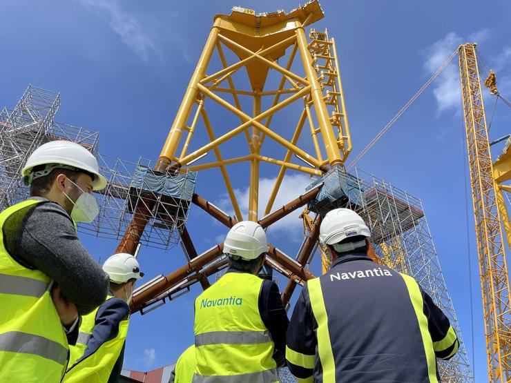 O delegado do Goberno en Galicia, José Miñones, visita as instalacións de Navantia en Fene. DELEGACIÓN DO GOBERNO EN GALICIA 