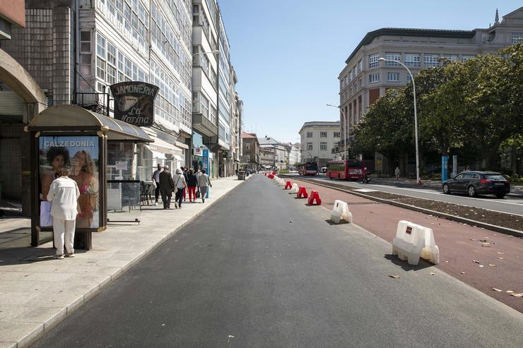 Peonalización de rúas na Coruña. ANDY PEREZ / Europa Press