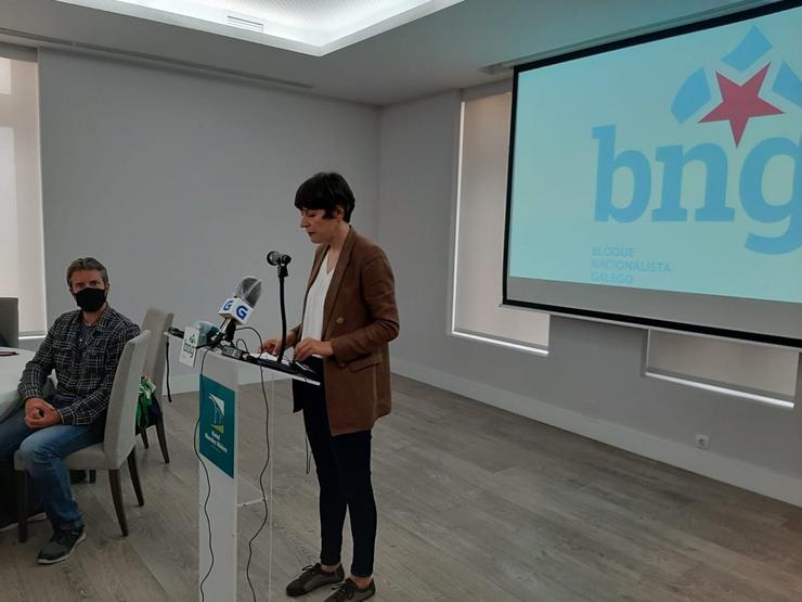 A portavoz nacional do BNG, Ana Pontón, en Lugo. / Europa Press