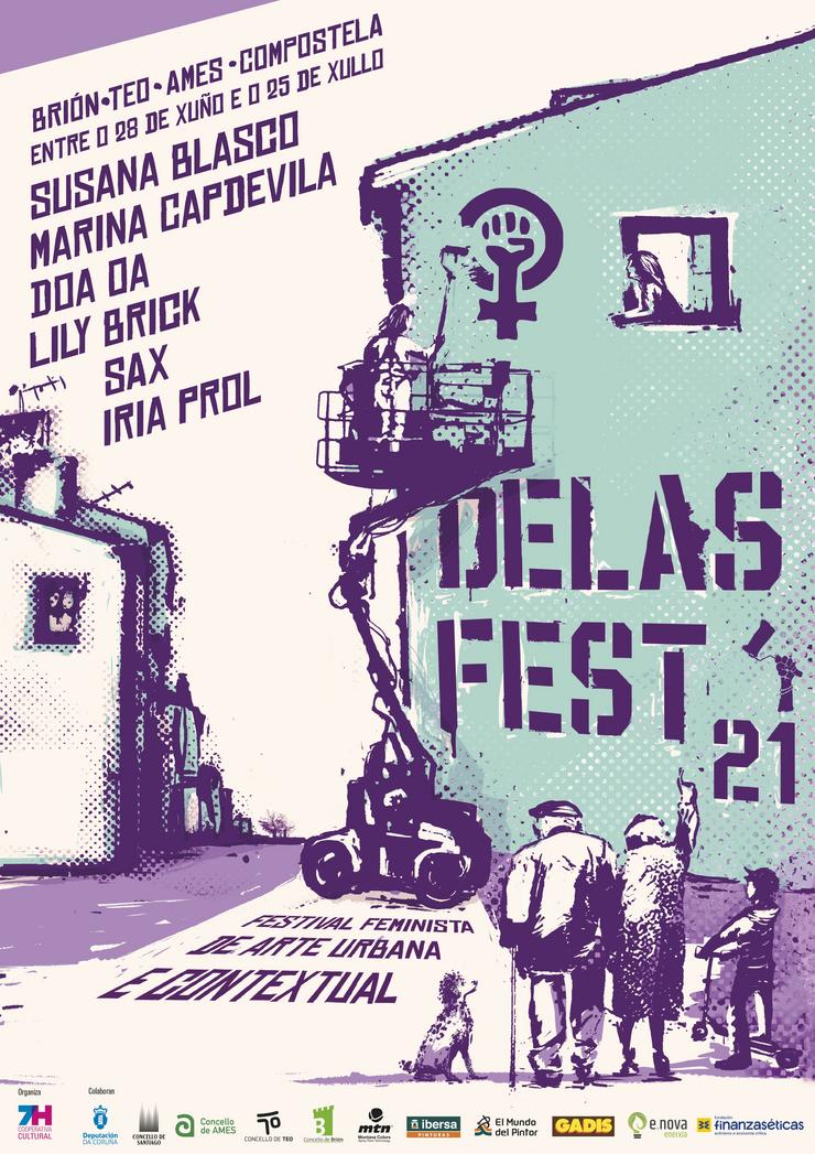 Cartel do Delas Fest 2021. DELAS FEST 