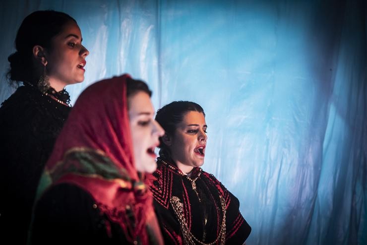 Aida Tarrío, Olaia Maneiro e Sabela Maneiro son Tanxugueiras / © Rocío Cibes