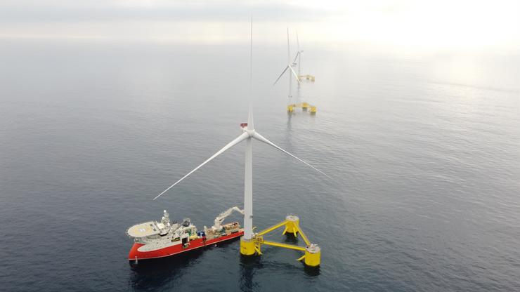 Arquivo - Proxecto eólico mariño flotante de WindFloat Atlantic. WINDPLUS - Arquivo / Europa Press