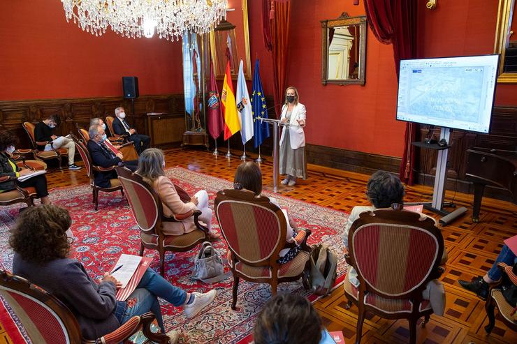 A Conselleira de Infraestruturas e Mobilidade, Ethel Vázquez, na presentación da nova EDAR de Santiago de Compostela. XOÁN CRESPO / Europa Press