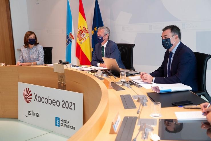 O vicepresidente primeiro da Xunta, Alfonso Rueda, preside a reunión do Consello da Xunta. XUNTA / XOAN CRESPO / Europa Press