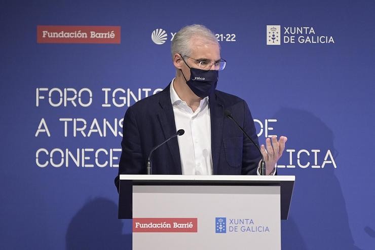 O vicepresidente segundo e conselleiro de Economía, Empresa e Innovación, Francisco Conde, no Foro Ignicia 