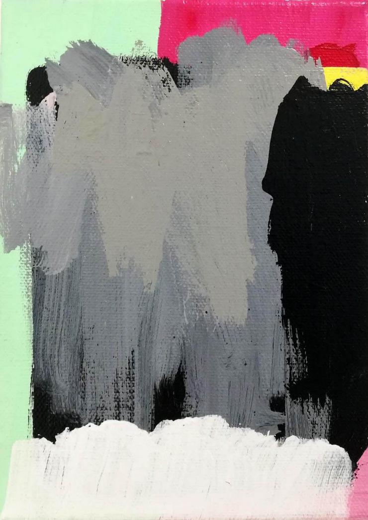 Empacho e néboa, 15x21 cm, acrílico sobre lenzo, 2020