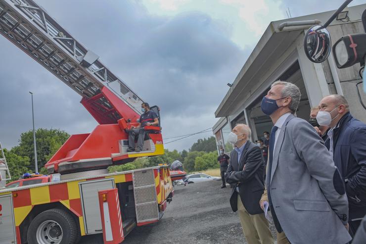 O vicepresidente primeiro da Xunta, Alfonso Rueda, visita o GES de Brión. XUNTA