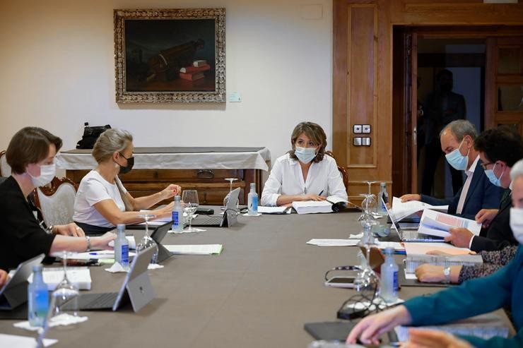 A fiscal xeral do Estado, Dores Delgado, preside a reunión do Pleno do Consello Fiscal no pazo de Mariñán.. M. Dylan - Europa Press / Europa Press