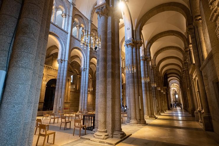 Nova iluminación da Catedral de Santiago 