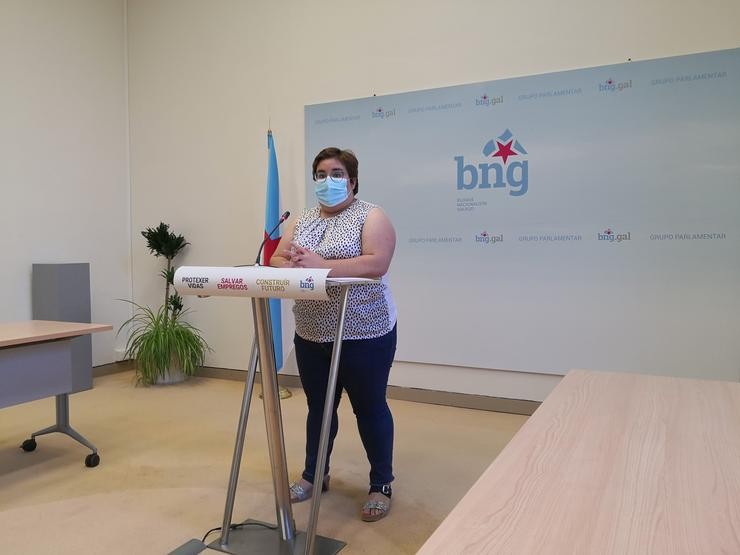 A portavoz de sanidade hospitalaria do BNG, Iria Carreira 