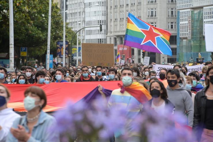 Arquivo - Manifestación contra agresións LGTBfóbicas. M. Dylan - Europa Press - Arquivo 