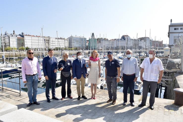 Presentación da travesía do trimarán ruso 'Russian Ocean Way'. AUTORIDADE PORTUARIA DA CORUÑA 