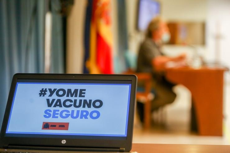 Unha pantalla da campaña 'Yo me vacuno' 