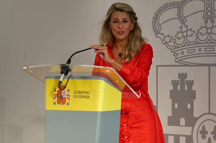 A vicepresidenta segunda e ministra de Traballo e Economía Social, Yolanda Díaz. Pablo González - Europa Press / Europa Press