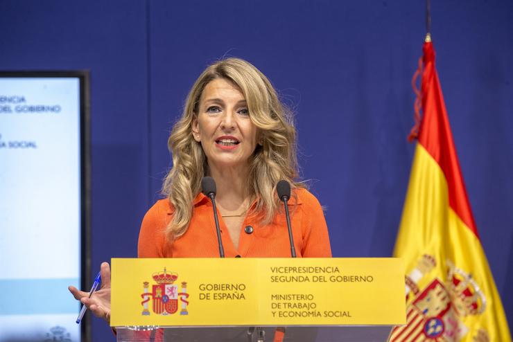 Arquivo - A vicepresidenta segunda do Goberno e ministra de Traballo e Economía Social, Yolanda Díaz.. MINISTERIO DE TRABALLO E ECONOMÍA SOCIAL - Arquivo / Europa Press