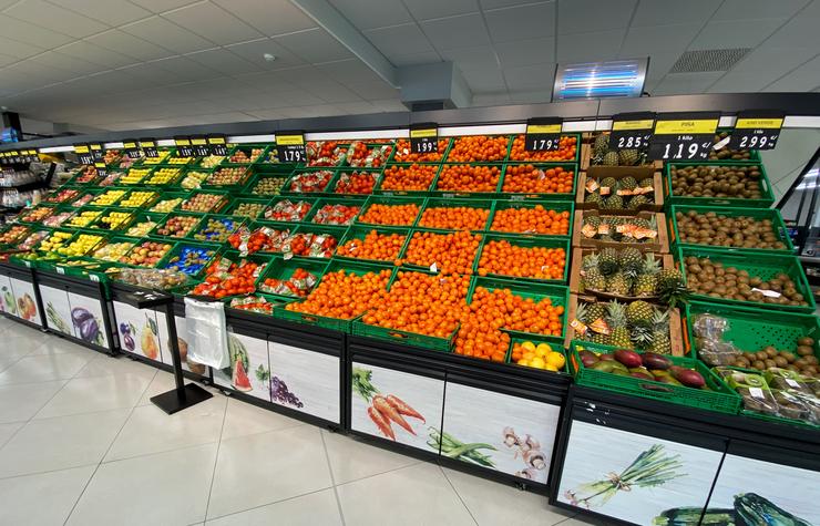 Arquivo - Sección de froitas e verduras nun supermercado de Madrid.. Eduardo Parra - Europa Press - Arquivo
