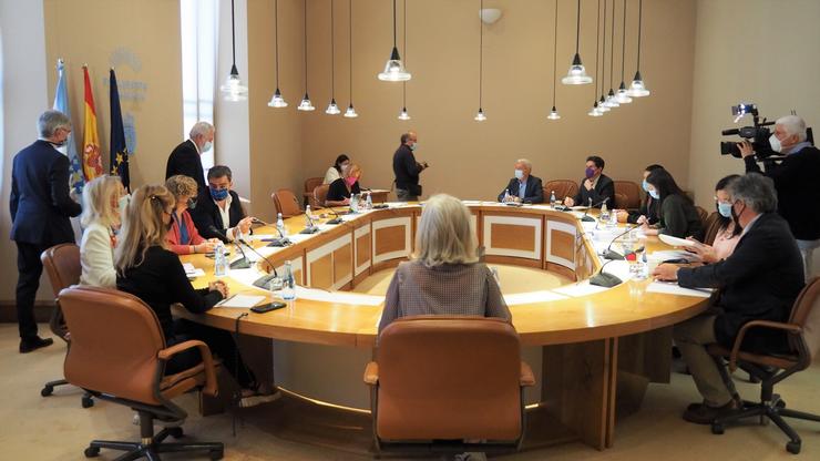 Reunión da Xunta de Portavoces da Cámara galega celebrada o martes, día 21 de setembro de 2021. PARLAMENTO DE GALICIA / Europa Press