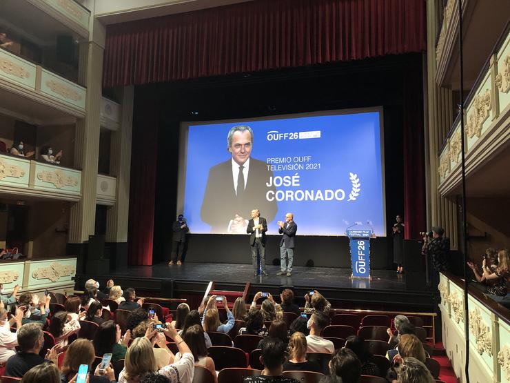 José Coronado recibe o Premio OUFF Televisión 2021, en Ourense 
