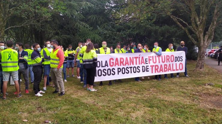 Protesta de persoal de ENCE / Europa Press