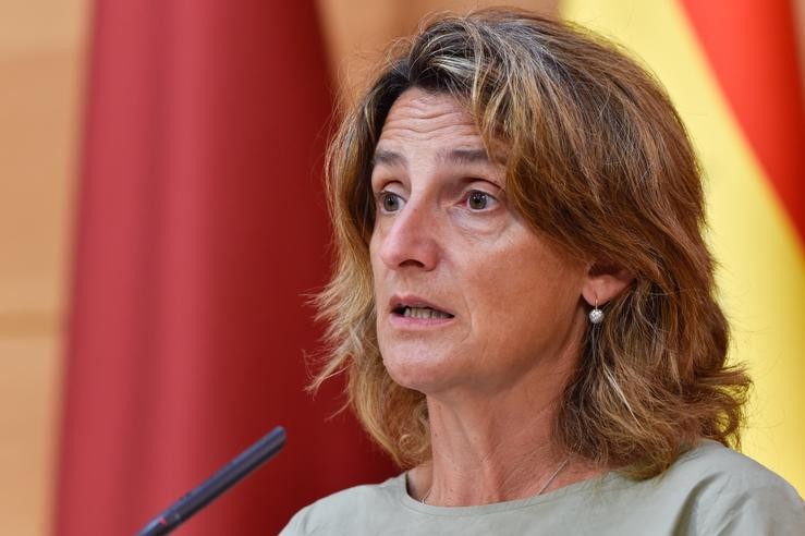 A vicepresidenta terceira e ministra de Transición Ecolóxica e Reto Demográfico, Teresa Ribeira.. DIMA - Europa Press