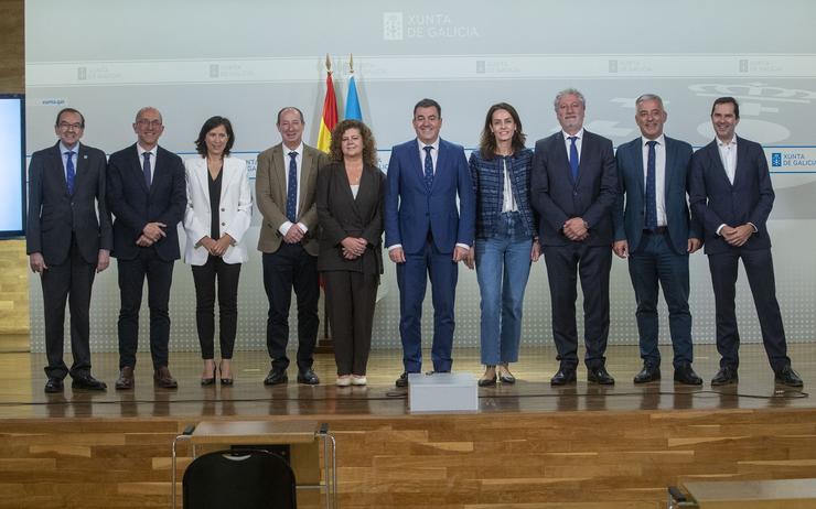 O conselleiro de Cultura, Educación, FP e Universidades, Román Rodríguez, preside a toma de posesión da directora xeral de Formación Profesional, Eugenia Pérez.. CONCHI PAZ / Europa Press