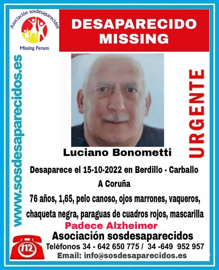 Procura desaparecido Carballo  / SOS DESAPARECIDOS.
