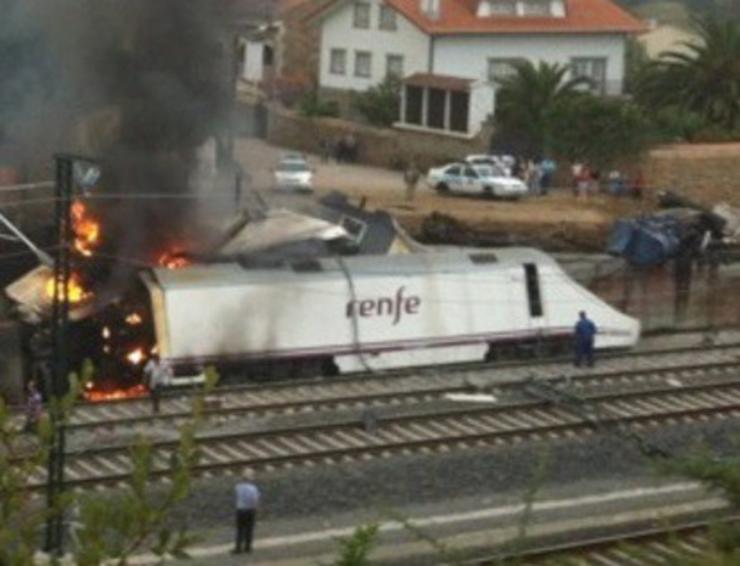 Accidente do tren Alvia en Angrois, en xullo de 2013 / Arquivo