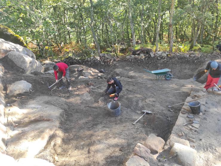 Excavacións na Cibdá de Armea. Foto: Prensa Concello de Allariz