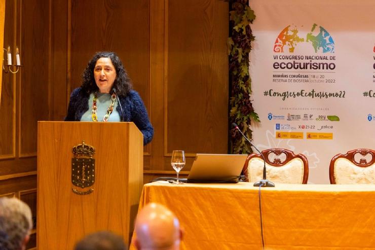 A directora xeral de Patrimonio Natural da Xunta, Belén do Campo, no V Congreso Nacional de Ecoturismo.. XUNTA 