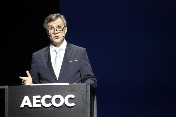 O presidente de Gadisa, Roberto Tojeiro, intervén no 37º Congreso de Gran Consumo organizado por Aecoc.. AECOC - ROGER CASTELLON / Europa Press