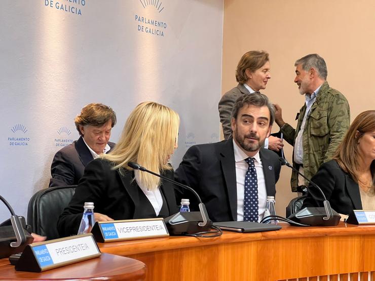 O vicepresidente segundo da Xunta, Diego Calvo, na Comisión de Orzamentos do Parlamento de Galicia / Europa Press.