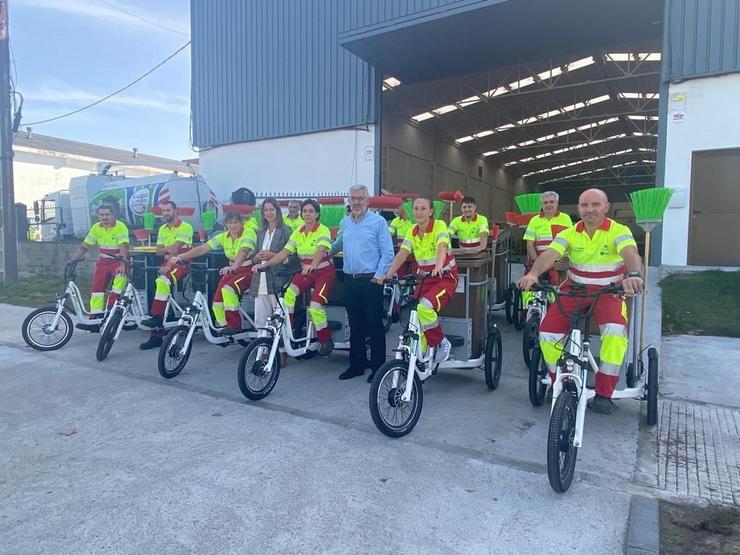 Triciclos eléctricos do servizo de limpeza de Lugo / Concello de Lugo