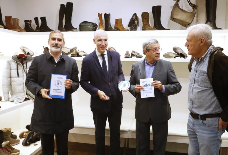 O vicepresidente primeiro, Francisco Conde, na presentación do Bono Activa Comercio 2022.. XUNTA / Europa Press