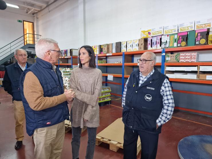 Alba Lago no día que foi nomeada nova madriña do Banco de Alimentos de Vigo.. PEDRO DAVILA-EUROPA PRESS / Europa Press