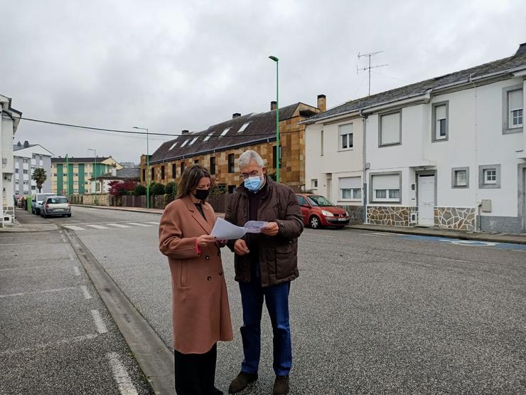 Imaxe de arquivo da alcaldesa de Lugo, Lara Méndez  e o tenente de alcalde e portavoz municipal, Miguel Fernández / Concello de Lugo