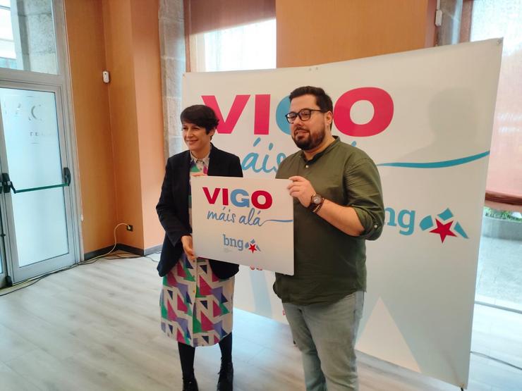 O BNG presenta de forma pública ao seu candidato á alcaldía de Vigo, Xabier Pérez Igrexas.. RODRIGO PAZ / Europa Press