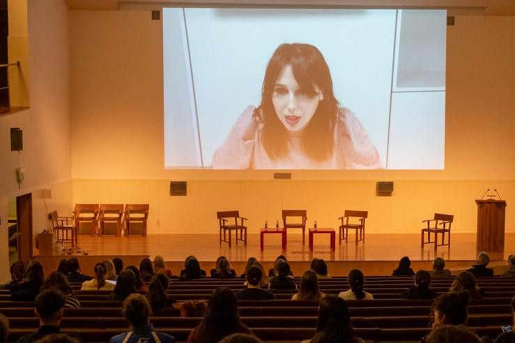 A conselleira de Promoción do Emprego e Igualdade, María Jesús Lorenzana, no IV Congreso de Medios 