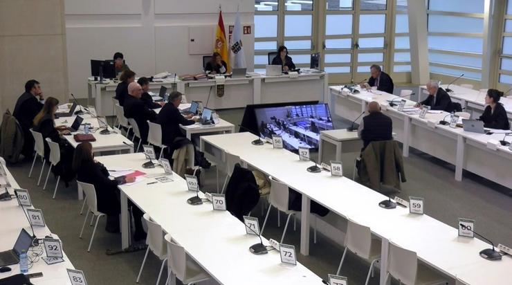 Maquinista Manuel Mato, durante o xuízo do Alvia. CAPTURA / Europa Press