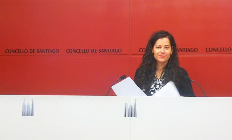 Foto  da portavoz de Compostela Aberta, María Rozas. EUROPA PRESS - Arquivo 