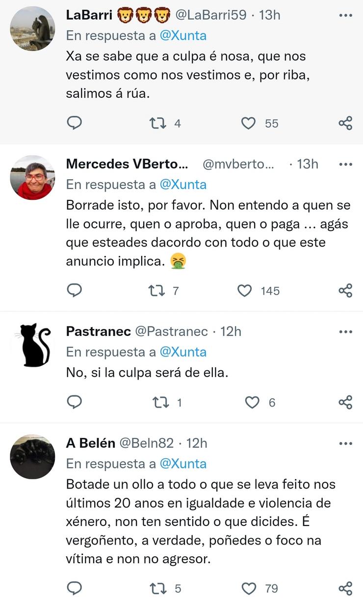 Comentarios sobre a campaña da Xunta 