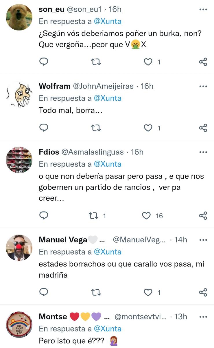 Comentarios sobre a campaña da Xunta 