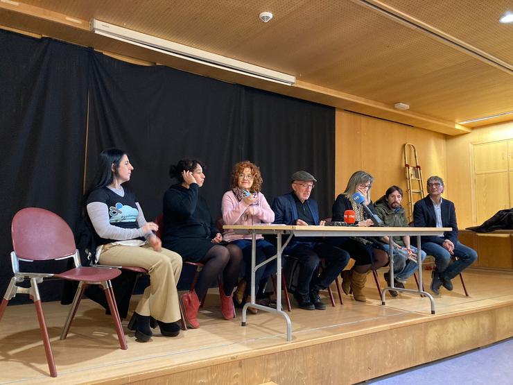 Representantes de SOS Sanidade Pública. 