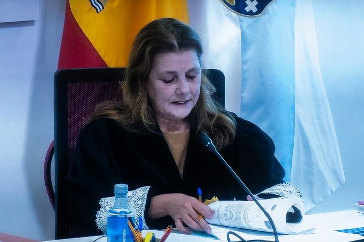 A maxistrada Elena Fernández Currás no xuízo polo accidente do Alvia 