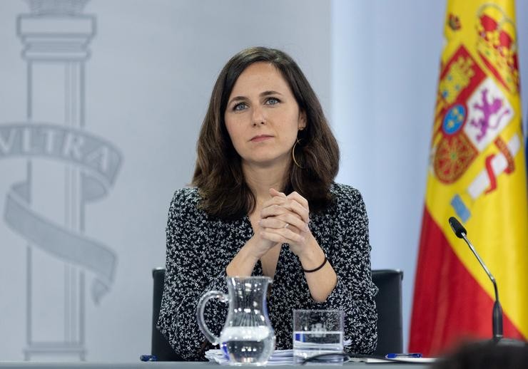 A ministra de Dereitos Sociais e Axenda 2030, Ione Belarra, durante a rolda de prensa do Consello de Ministros.. Eduardo Parra - Europa Press / Europa Press