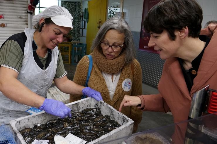 A portavoz nacional do Bloque Nacionalista Galego, Ana Pontón, en Redondela 