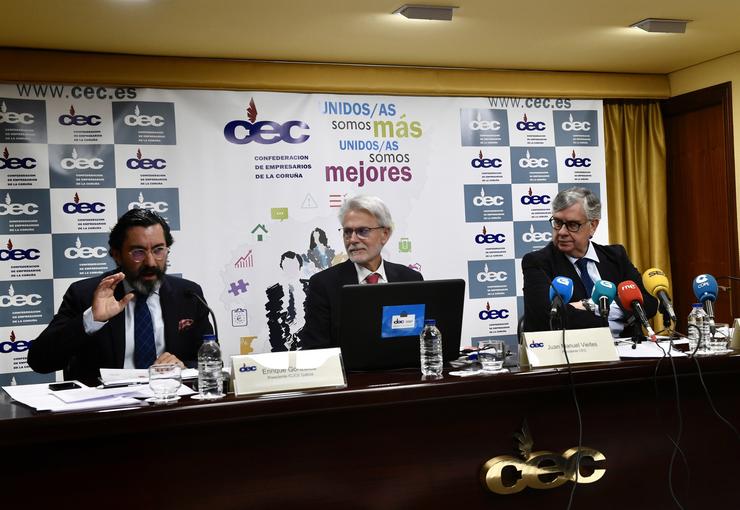 Presentación dun informe sobre o impacto do coronavirus nas empresas galegas. MIGUEL RIOPA / Europa Press