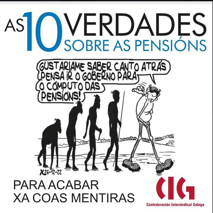 Campaña da CIG sobre as pensións. CIG / Europa Press